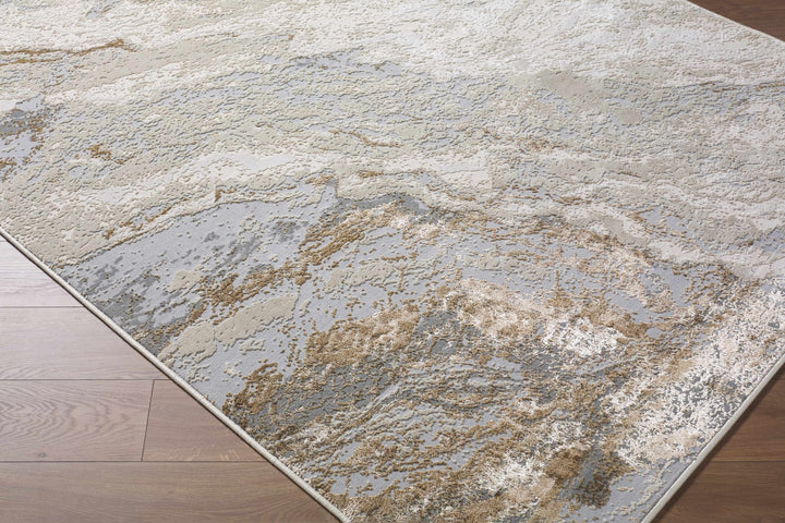Akuchi Contemporary Abstract Gray And Beige Rug - The Rug Decor
