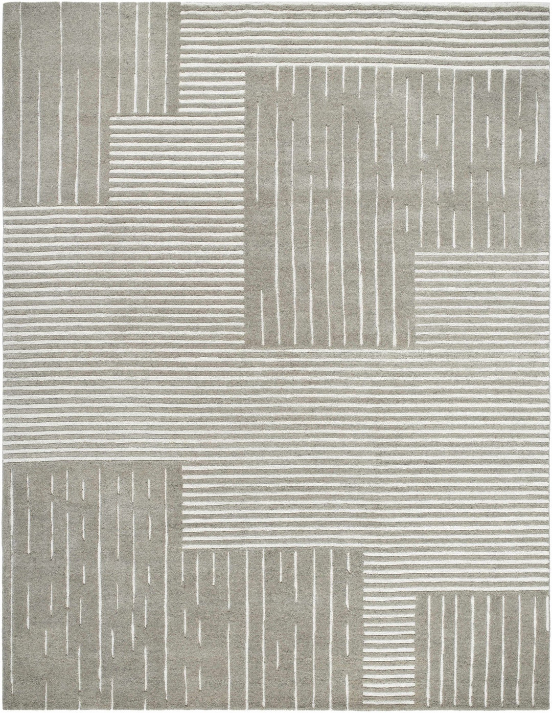 Akuji Contemporary Geometrical Beige Area Rug - The Rug Decor