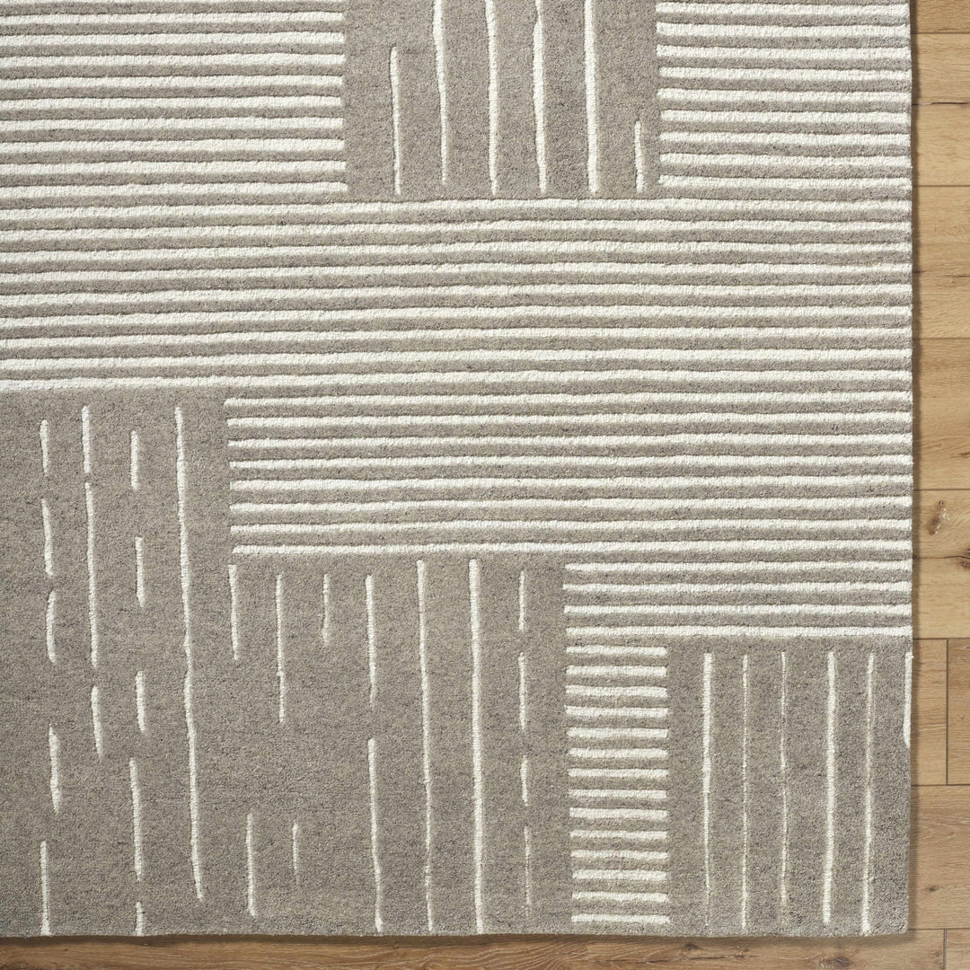 Akuji Contemporary Geometrical Beige Area Rug - The Rug Decor