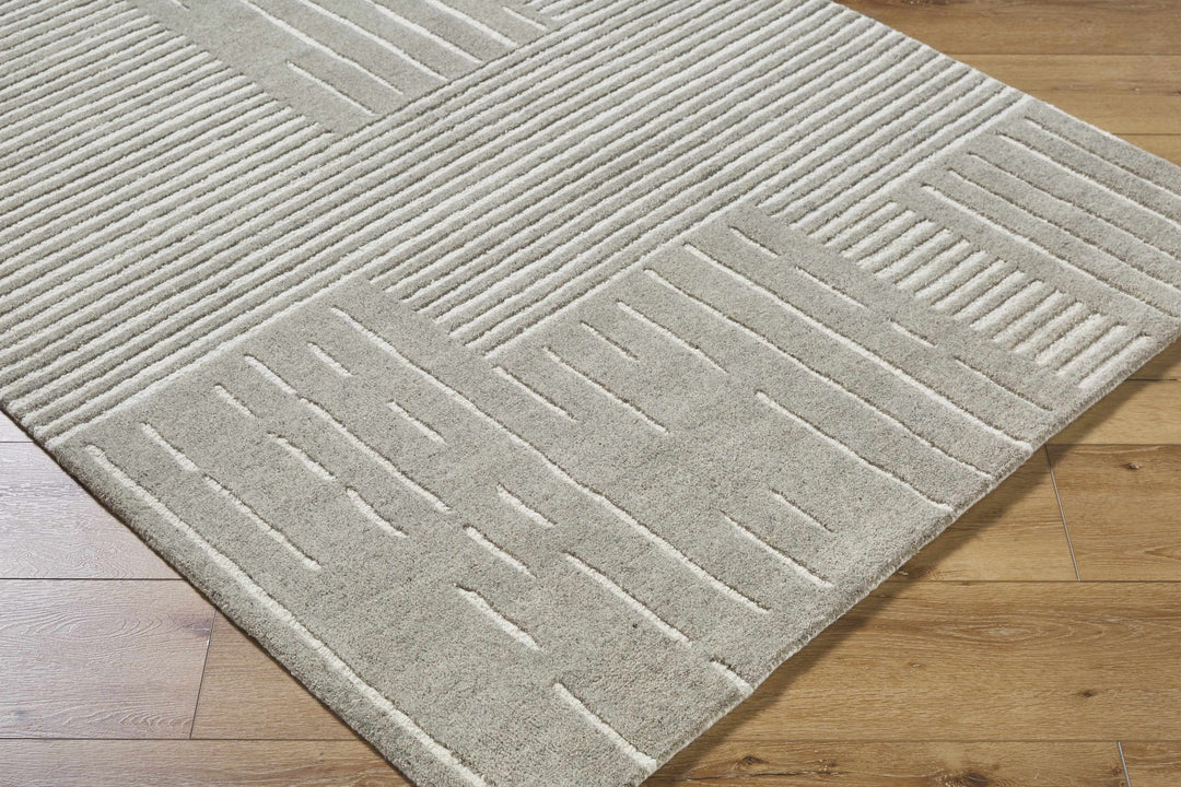 Akuji Contemporary Geometrical Beige Area Rug - The Rug Decor