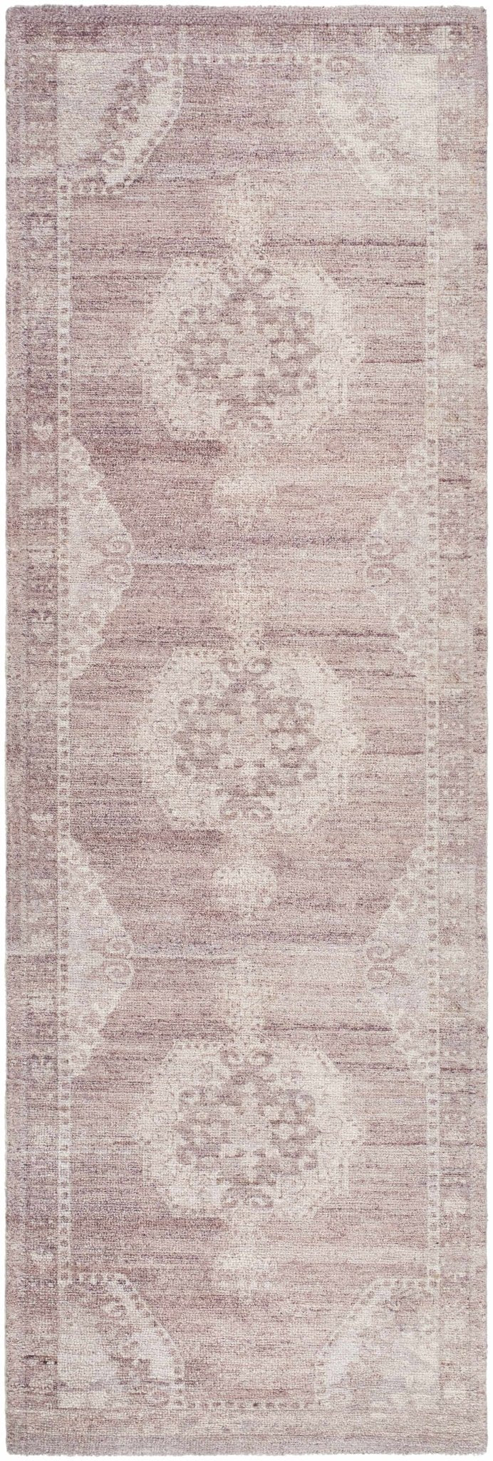 Alafin Traditional Style Hand Tufted Pink And Beige Area Rug - The Rug Decor