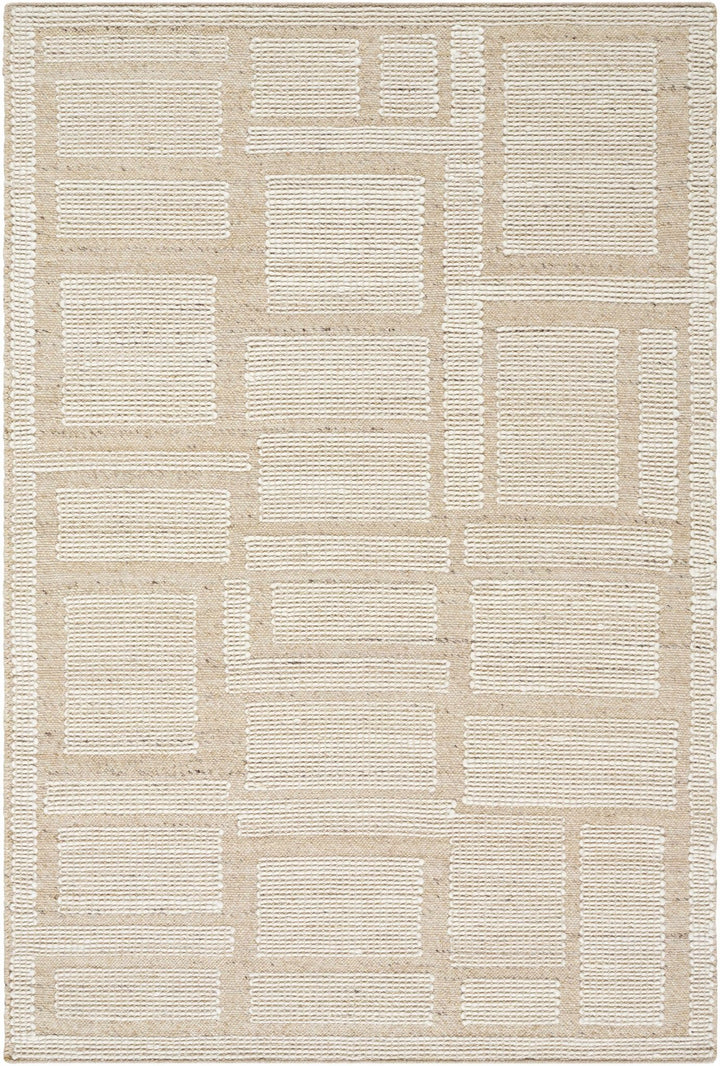 Alayka Hand Woven Contemporary Beige And Ivory Area Rug - The Rug Decor