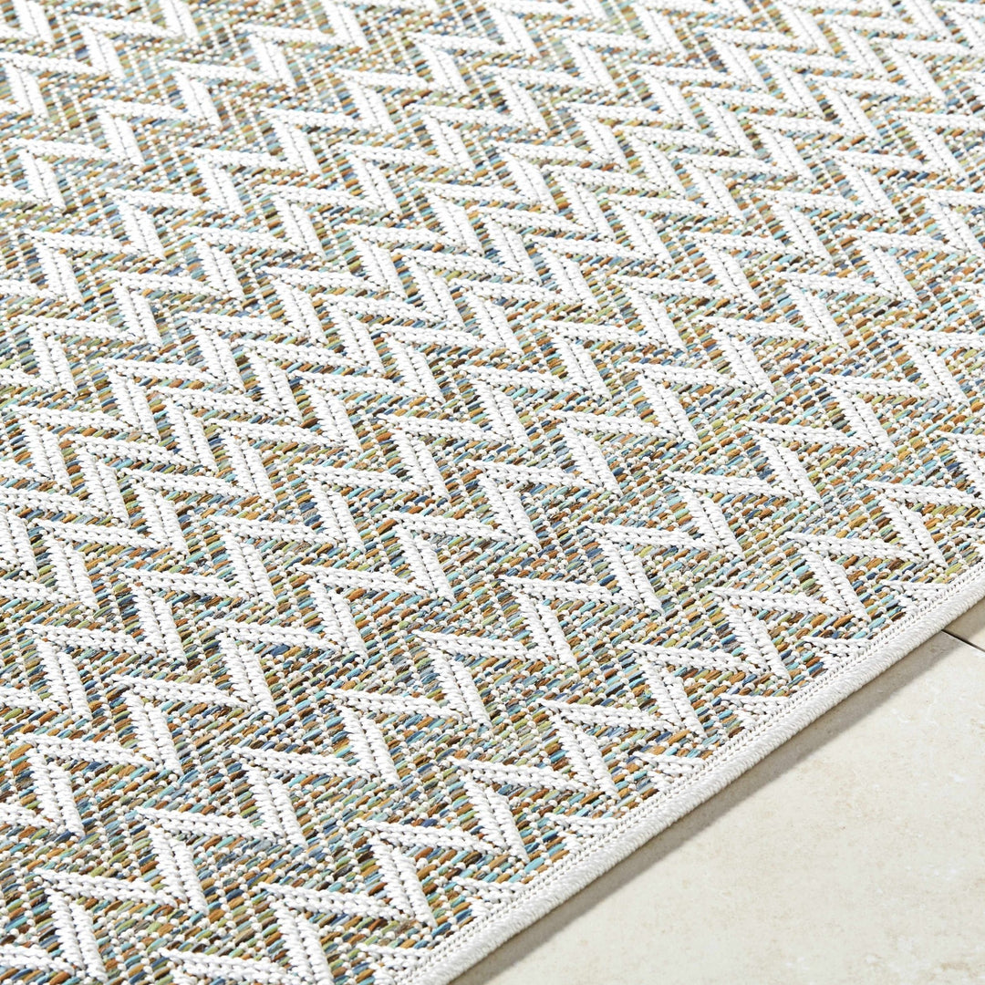 Alazne Contemporary Style Beige Outdoor Rug - The Rug Decor