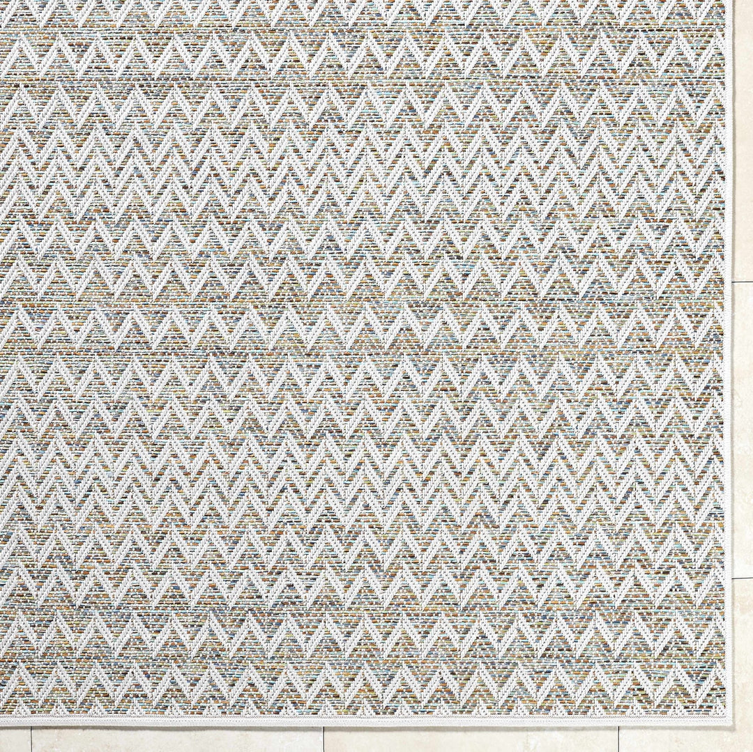 Alazne Contemporary Style Beige Outdoor Rug - The Rug Decor