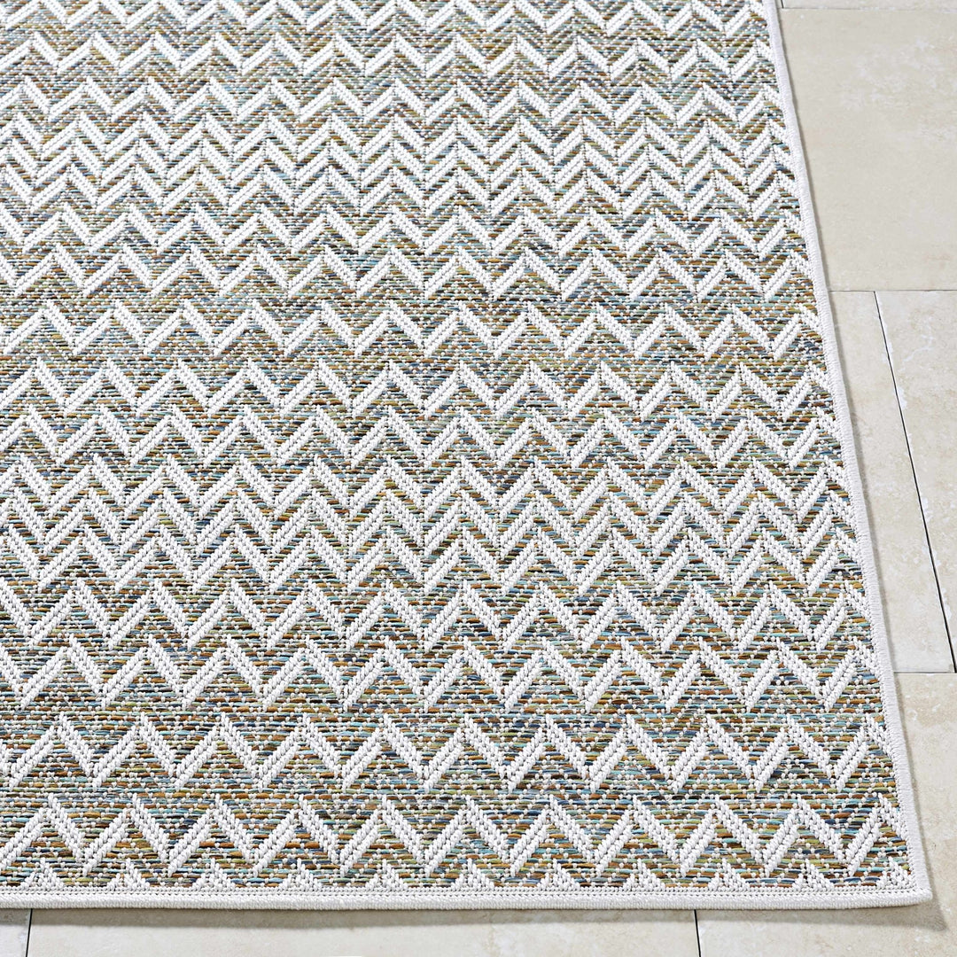 Alazne Contemporary Style Beige Outdoor Rug - The Rug Decor