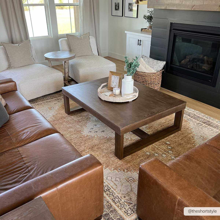 Albas Traditional Style Beige And Brown Washable Area Rug - The Rug Decor