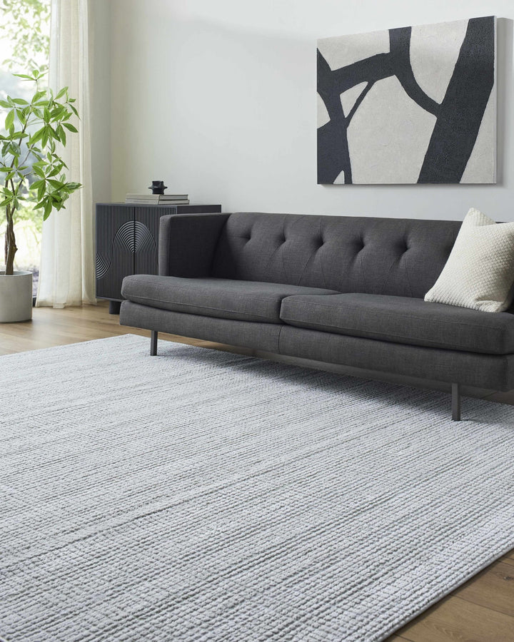 Albena Contemporary Abstract Ivory And Gray Rug - The Rug Decor