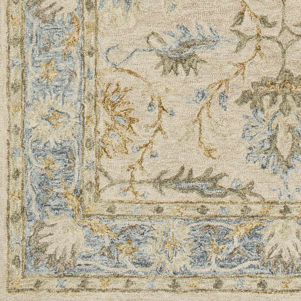 Albert Traditional Oushak Beige And Blue Area Rug - The Rug Decor