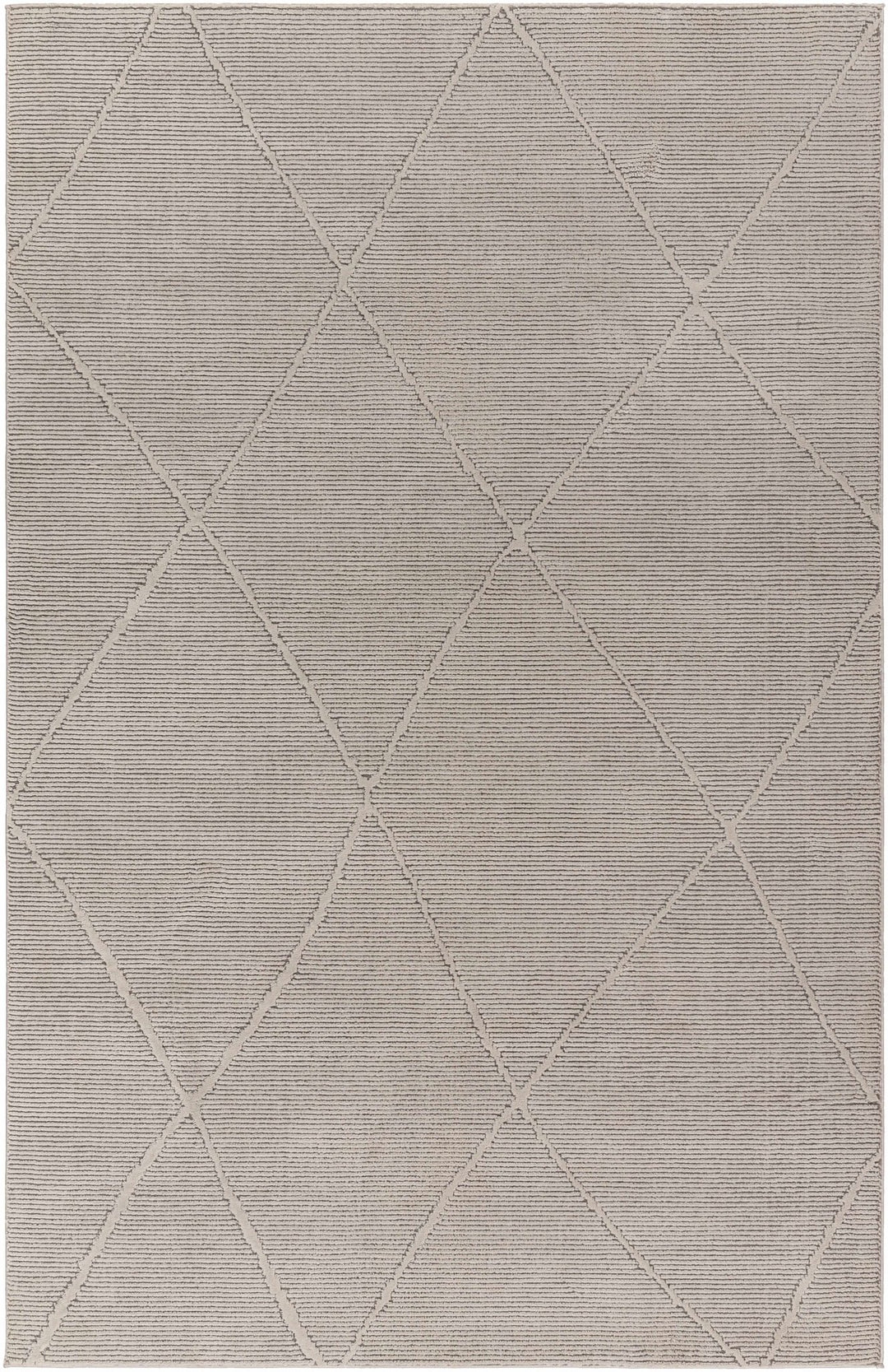 Aldis Bohemian Style Gray Plush Textured Washable Rug - The Rug Decor