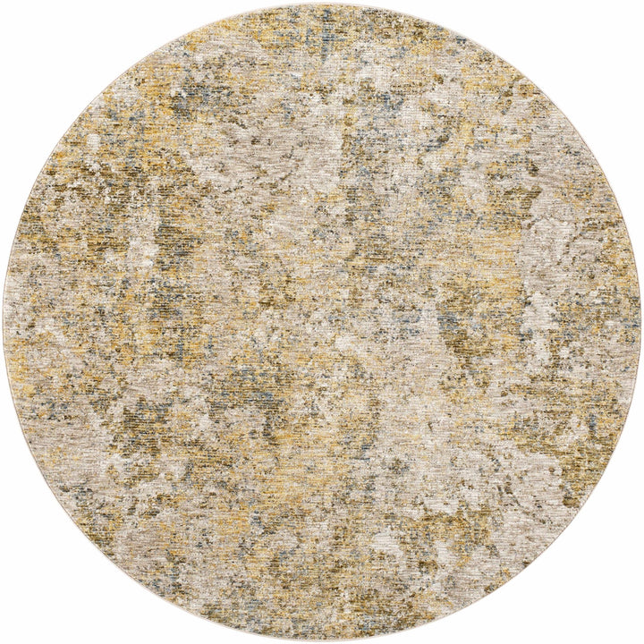 Aleka Contemporary Abstract Tan And Olive Rug - The Rug Decor
