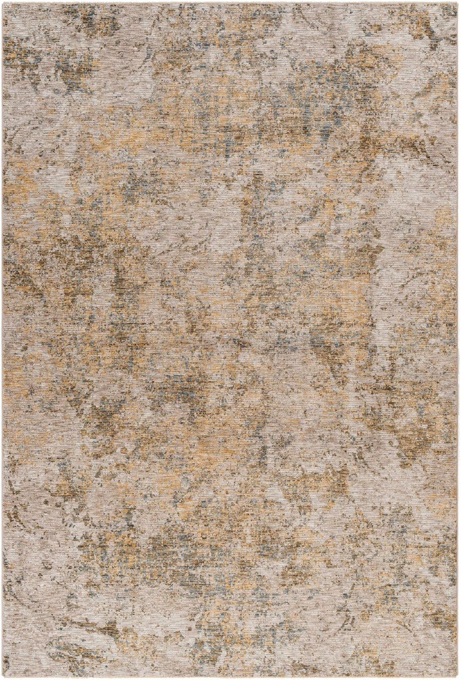 Aleka Contemporary Abstract Tan And Olive Rug - The Rug Decor