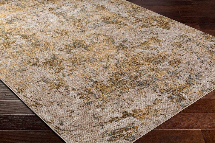 Aleka Contemporary Abstract Tan And Olive Rug - The Rug Decor