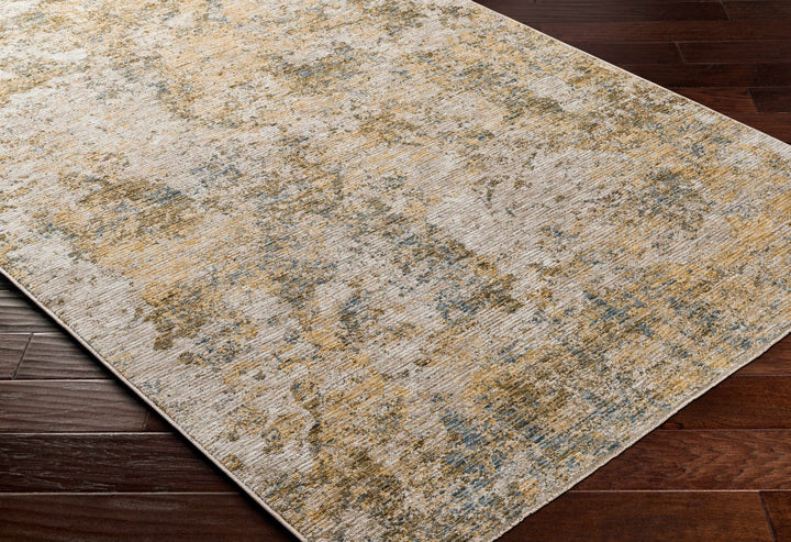Aleka Contemporary Abstract Tan And Olive Rug - The Rug Decor