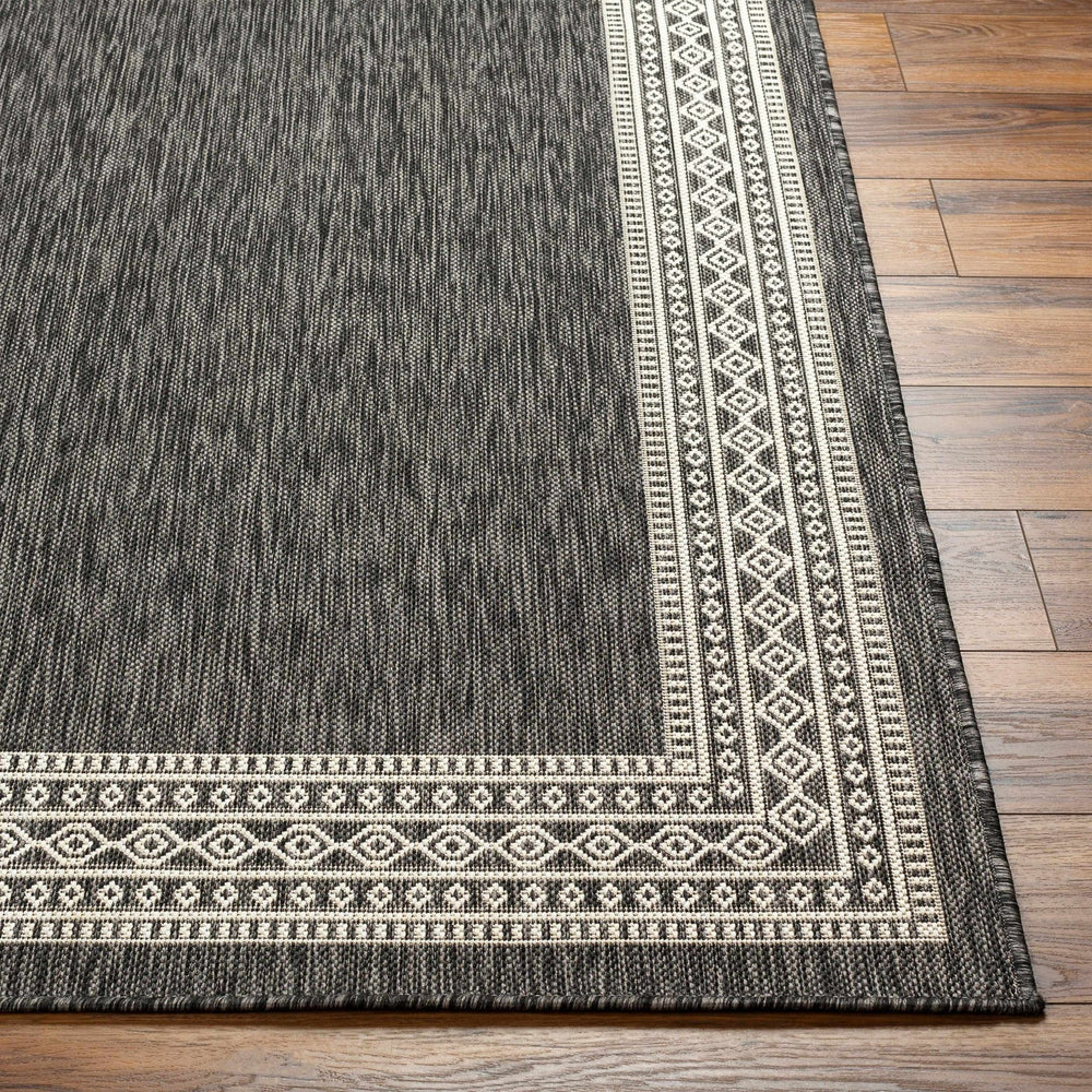 Aleli Modern Style Charcoal And Ivory Rug - The Rug Decor