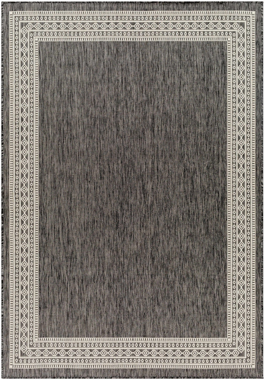 Aleli Modern Style Charcoal And Ivory Rug - The Rug Decor