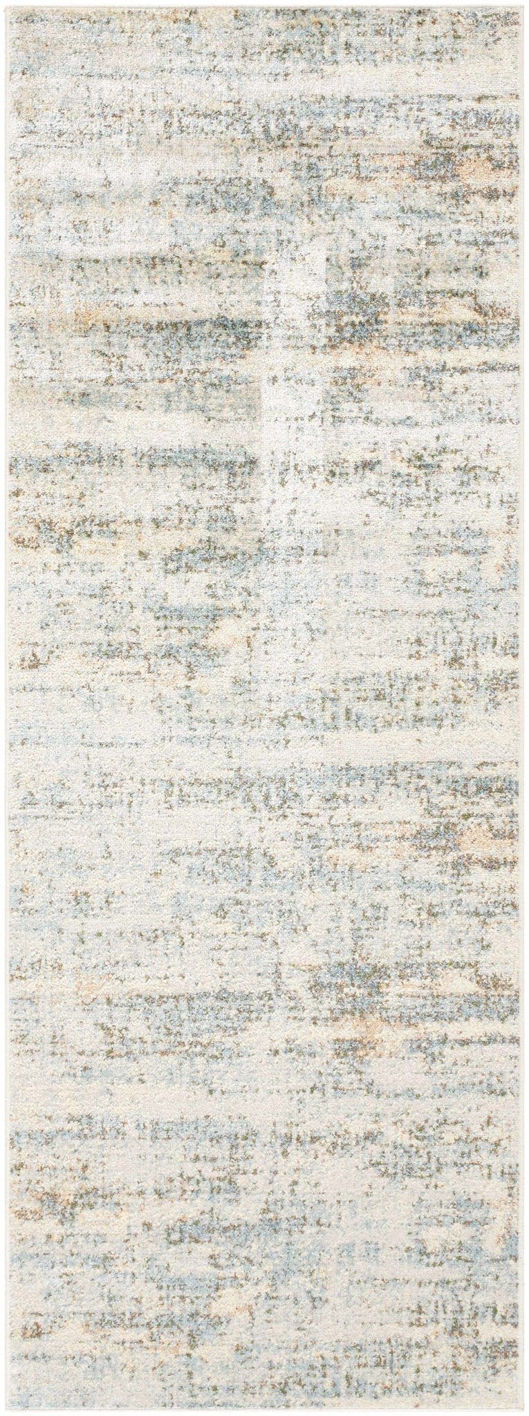 Aletta Contemporary Abstract Beige And Blue Washable Rug - The Rug Decor