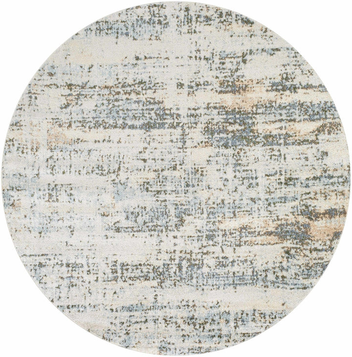 Aletta Contemporary Abstract Beige And Blue Washable Rug - The Rug Decor