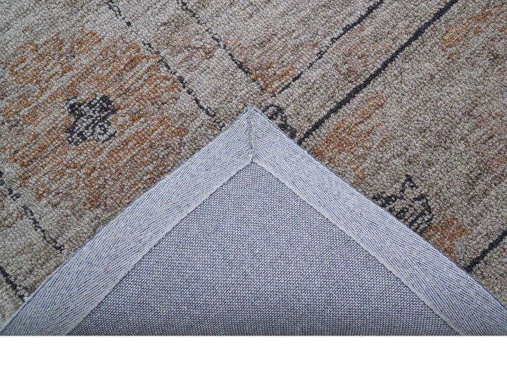 Alexa Custom Made Traditional Oushak Beige Hand Tufted wool rug - The Rug Decor