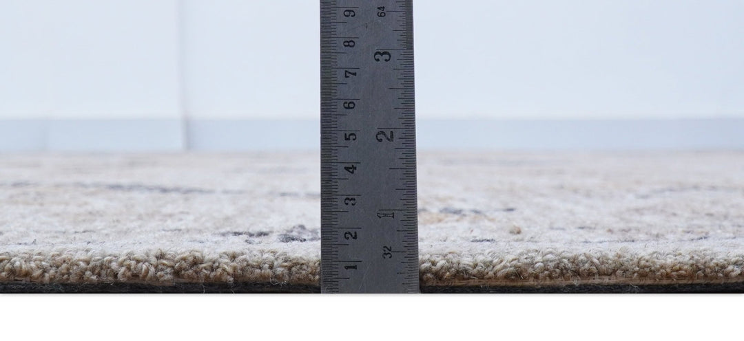 Alexa Custom Made Traditional Oushak Beige Hand Tufted wool rug - The Rug Decor