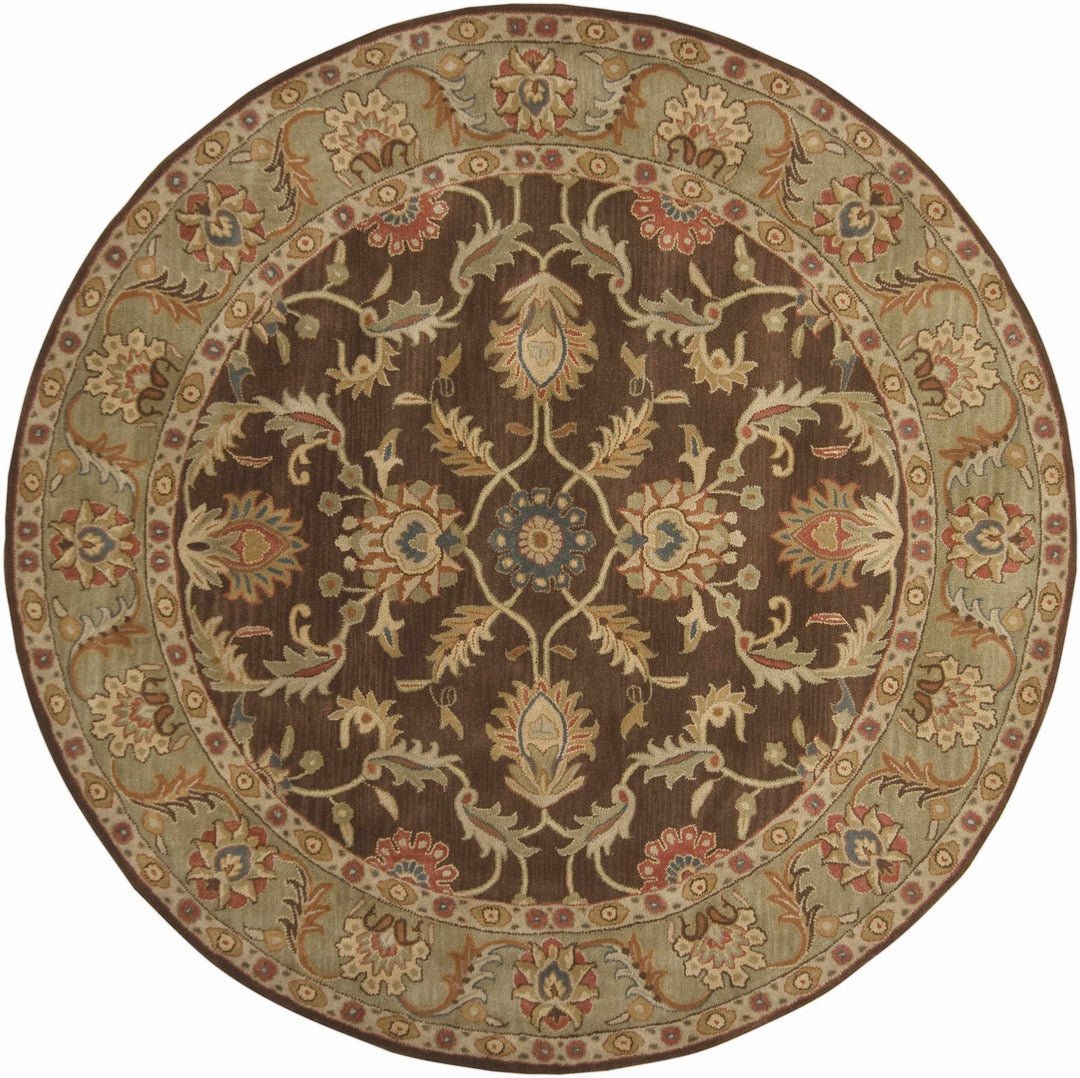Alexander Traditional Brown And Beige Wool Rug - The Rug Decor