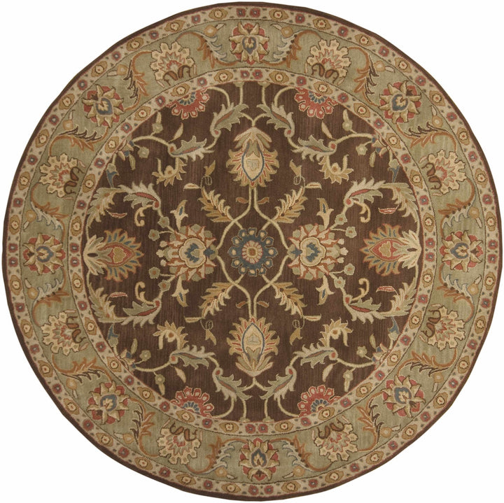 Alexander Traditional Brown And Beige Wool Rug - The Rug Decor