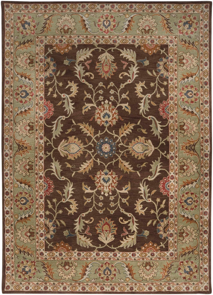 Alexander Traditional Brown And Beige Wool Rug - The Rug Decor