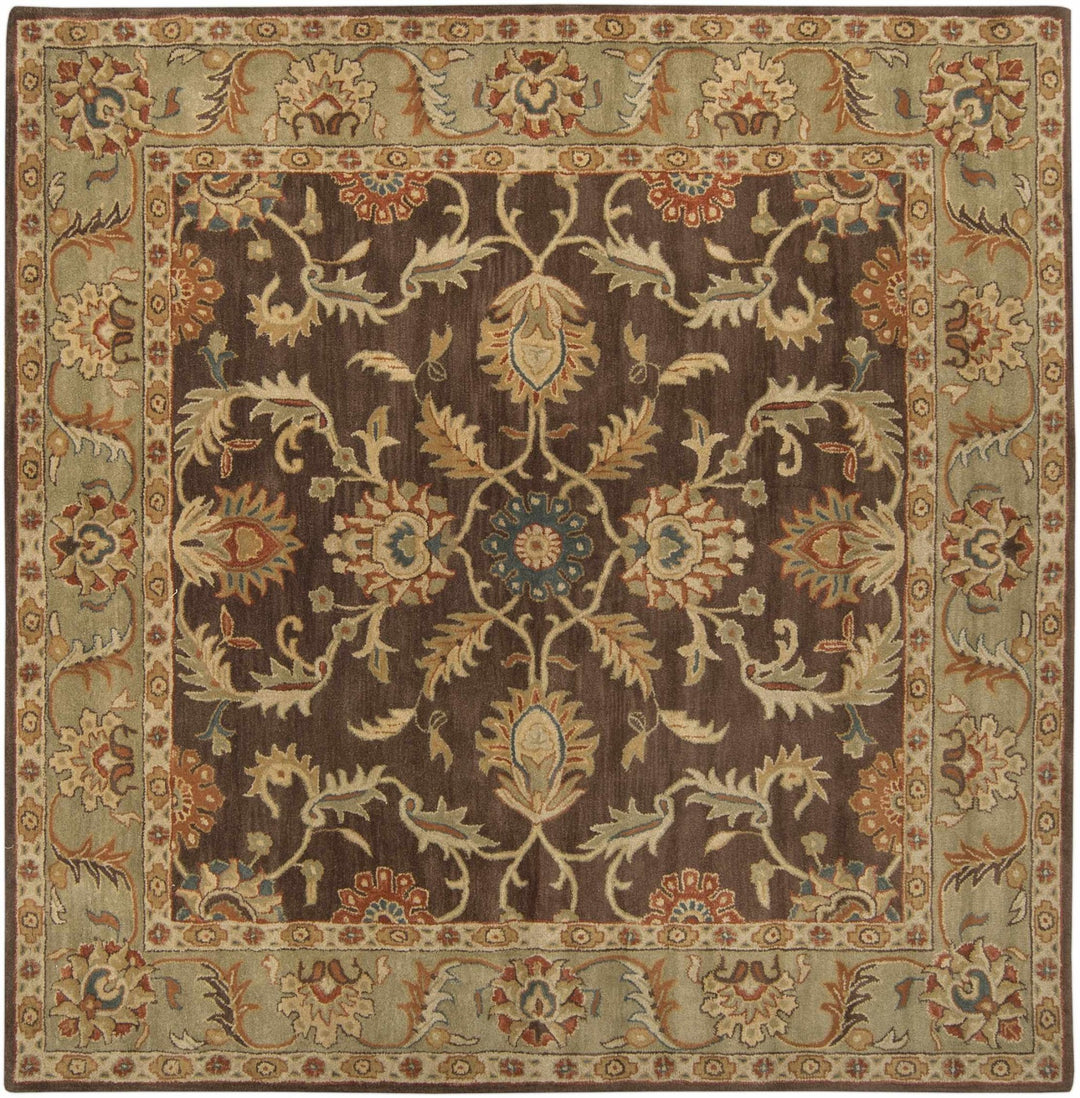 Alexander Traditional Brown And Beige Wool Rug - The Rug Decor