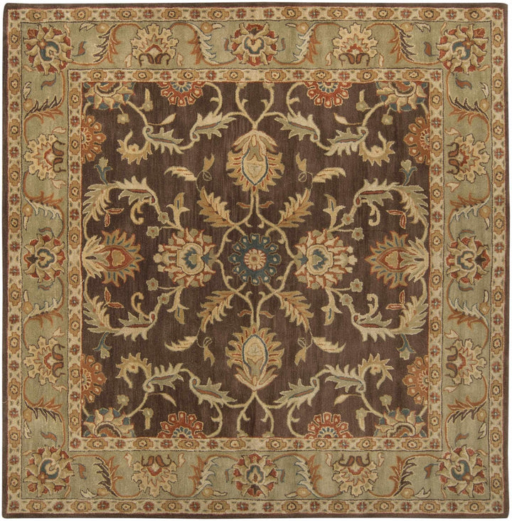 Alexander Traditional Brown And Beige Wool Rug - The Rug Decor