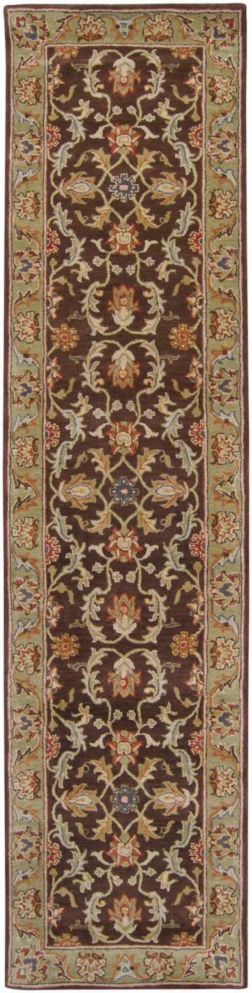 Alexander Traditional Brown And Beige Wool Rug - The Rug Decor