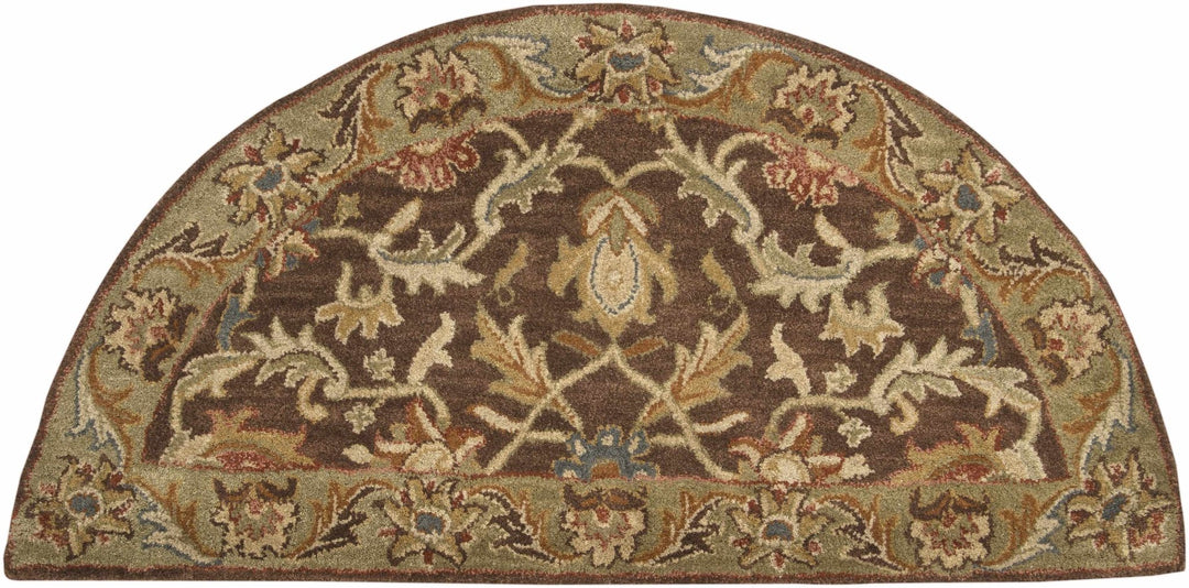 Alexander Traditional Brown And Beige Wool Rug - The Rug Decor