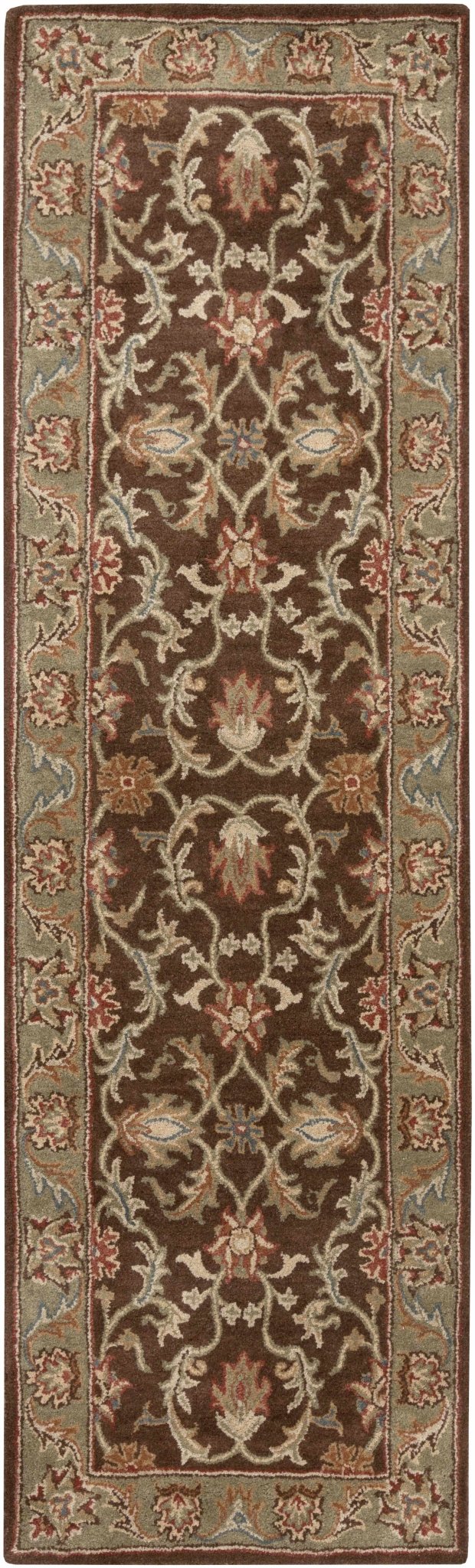 Alexander Traditional Brown And Beige Wool Rug - The Rug Decor