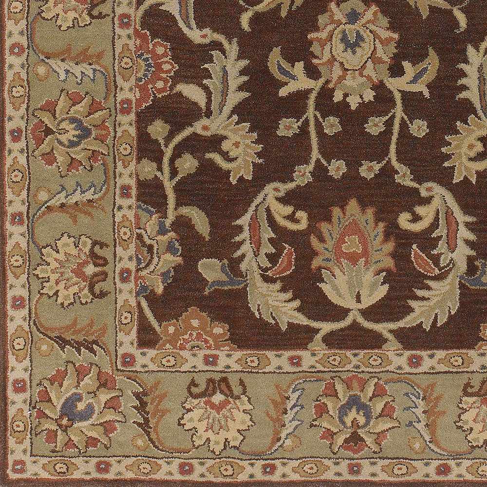 Alexander Traditional Brown And Beige Wool Rug - The Rug Decor