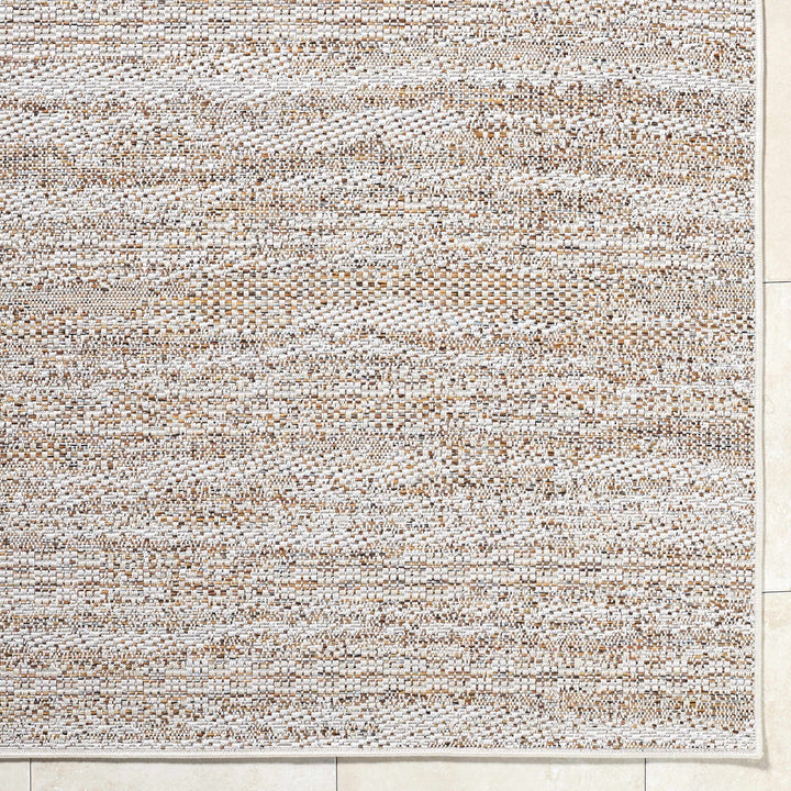 Alezae Beige Contemporary Style Outdoor Rug - The Rug Decor