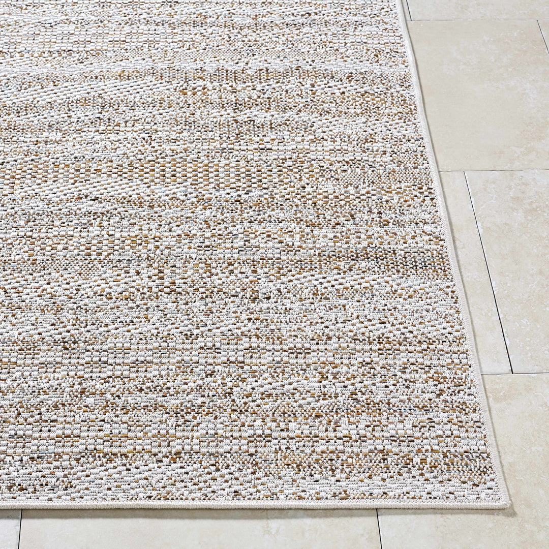 Alezae Beige Contemporary Style Outdoor Rug - The Rug Decor