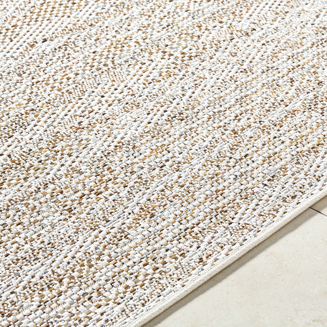 Alezae Beige Contemporary Style Outdoor Rug - The Rug Decor