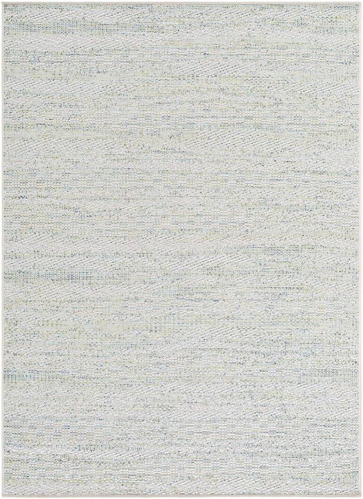 Alezae Modern Style Ivory And Blue Outdoor Area Rug - The Rug Decor