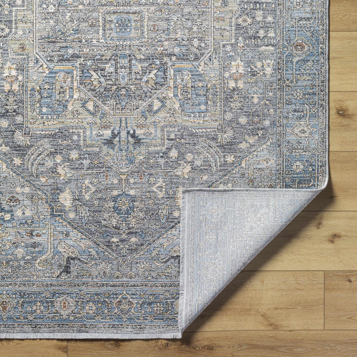 Alina Traditional Style Beige And Blue Area Rug - The Rug Decor