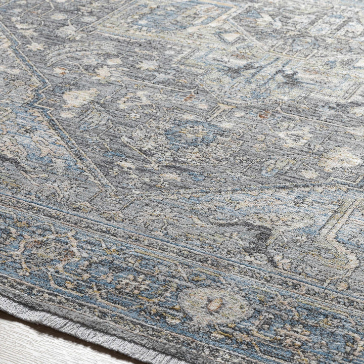 Alina Traditional Style Beige And Blue Area Rug - The Rug Decor
