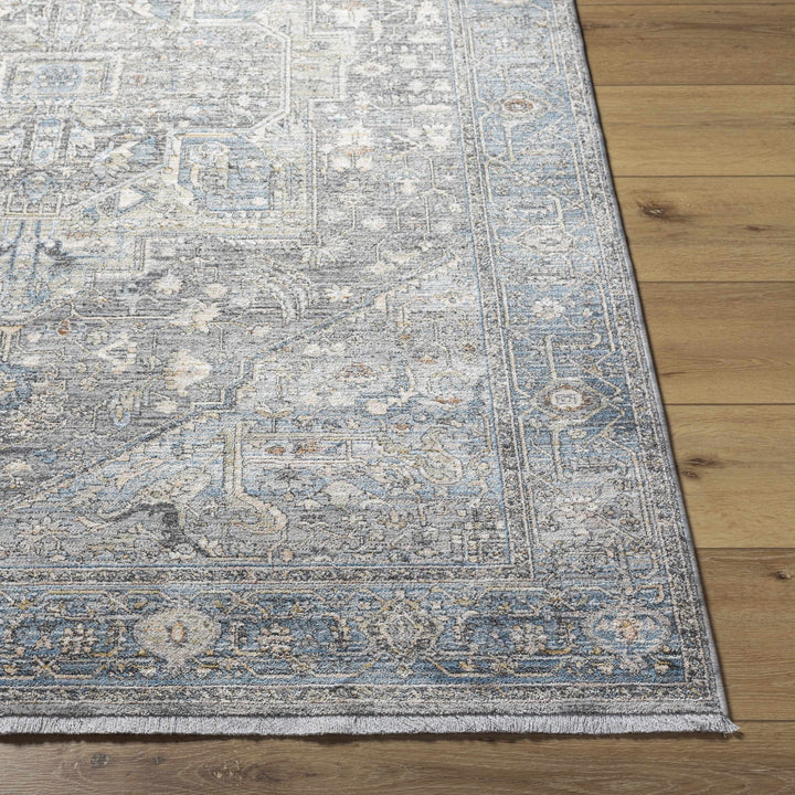 Alina Traditional Style Beige And Blue Area Rug - The Rug Decor