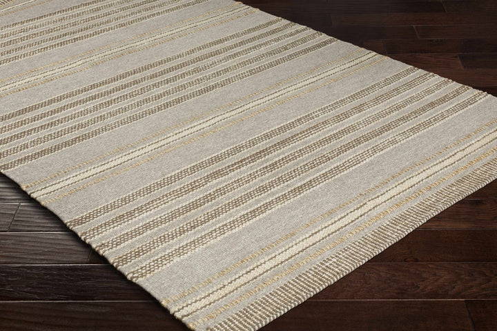 Allendorf Modern Style Gray And Beige Hand Woven Wool Area Rug - The Rug Decor