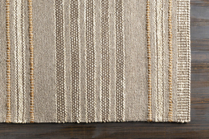 Allendorf Modern Style Gray And Beige Hand Woven Wool Area Rug - The Rug Decor