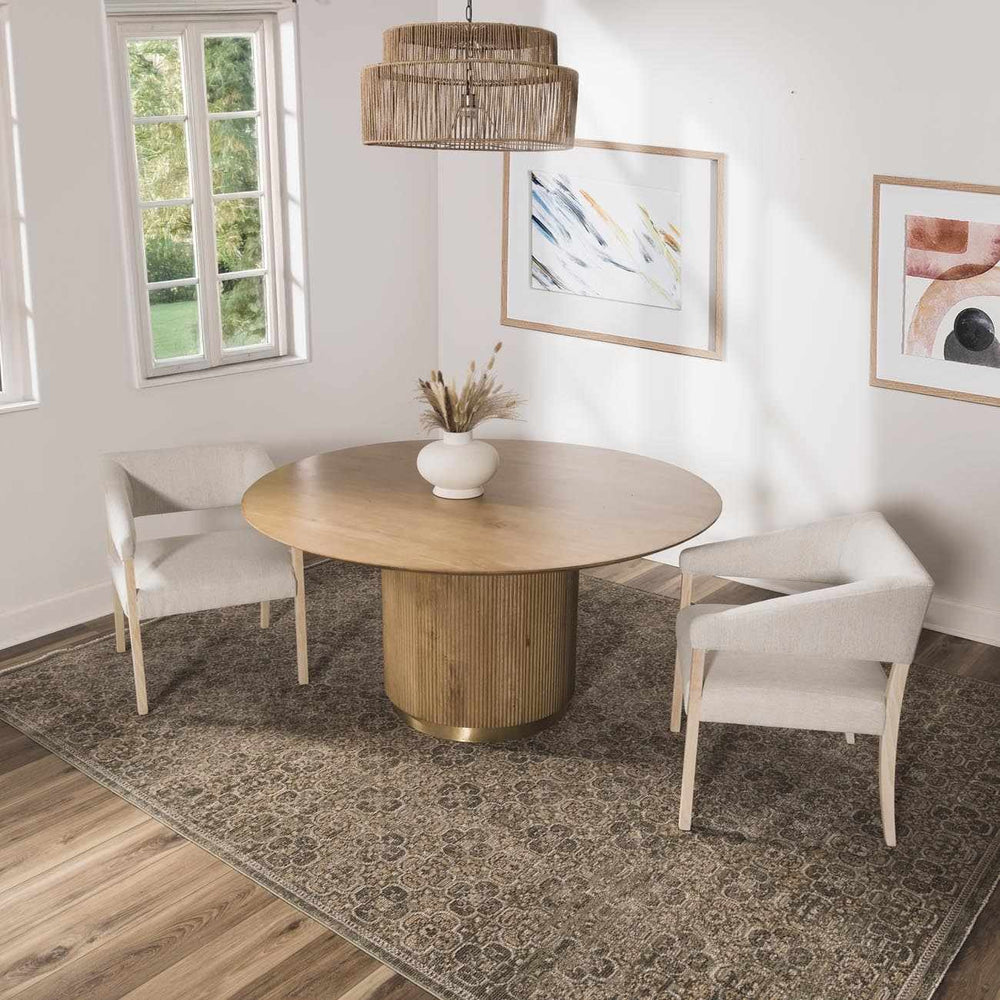 Allene Traditional Gray And Brown Machine Woven Rug - The Rug Decor