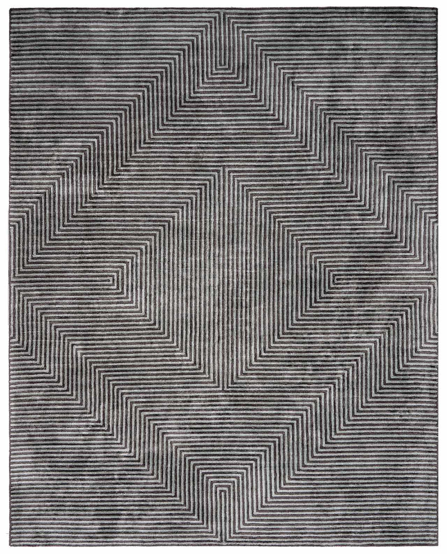 Allston Modern Style Gray And Black Hand Tufted Area Rug - The Rug Decor