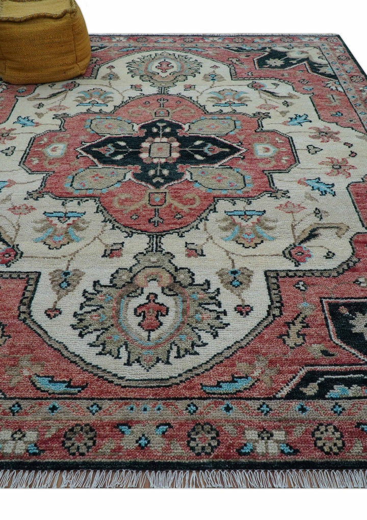 Allure Custom Made Turkish Design Beige Hand Knotted Wool Rug - The Rug Decor