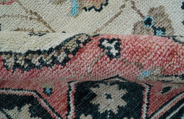 Allure Custom Made Turkish Design Beige Hand Knotted Wool Rug - The Rug Decor