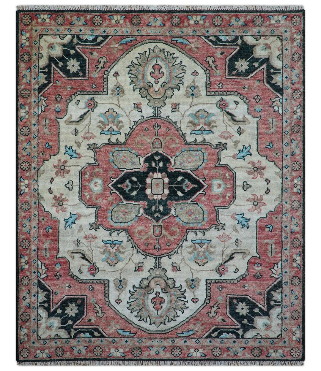 Allure Custom Made Turkish Design Beige Hand Knotted Wool Rug - The Rug Decor
