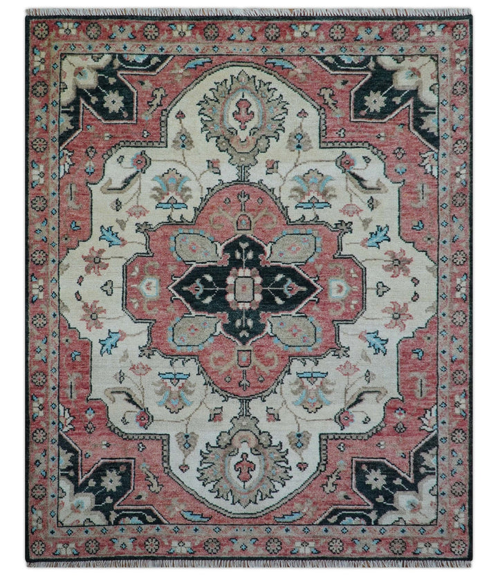 Allure Custom Made Turkish Design Beige Hand Knotted Wool Rug - The Rug Decor