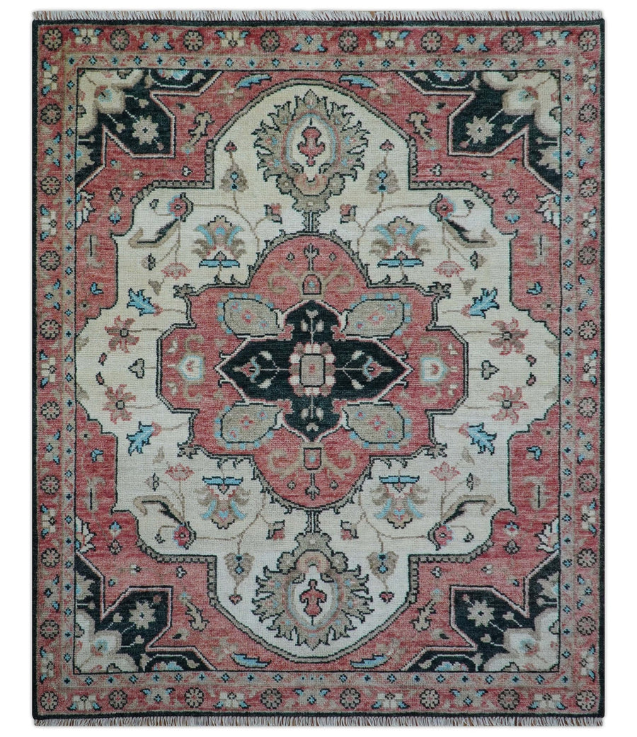 Allure Custom Made Turkish Design Beige Hand Knotted Wool Rug - The Rug Decor