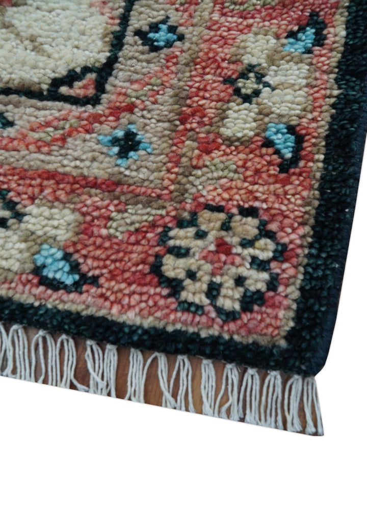 Allure Custom Made Turkish Design Beige Hand Knotted Wool Rug - The Rug Decor