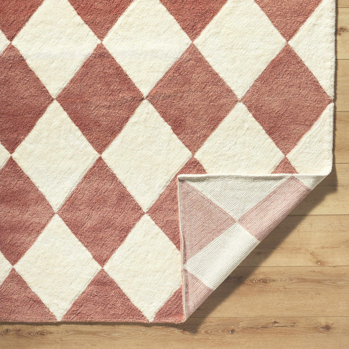 Almeda Modern Diamond Brown And Ivory Area Rug - The Rug Decor